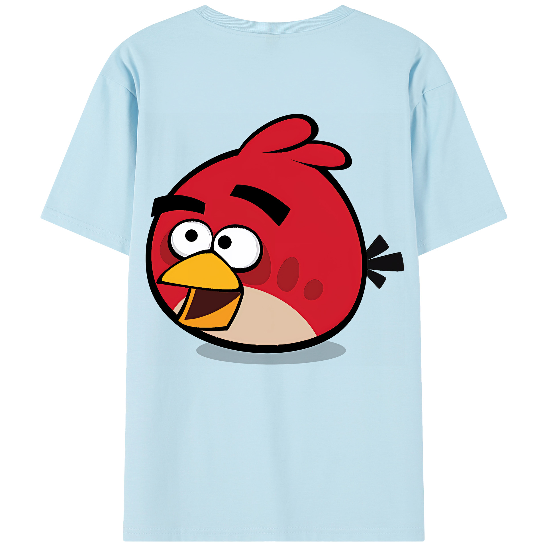 （画像用） Angry Birds アングリーバード 綿100％半袖Tシャツ（背面プリント）